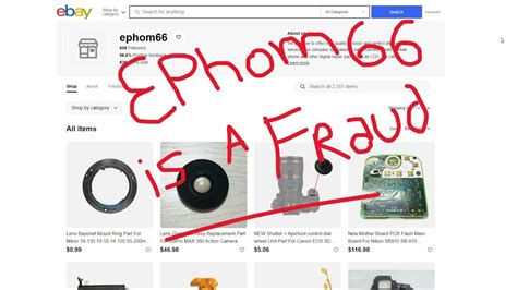 ebay seller frauds.